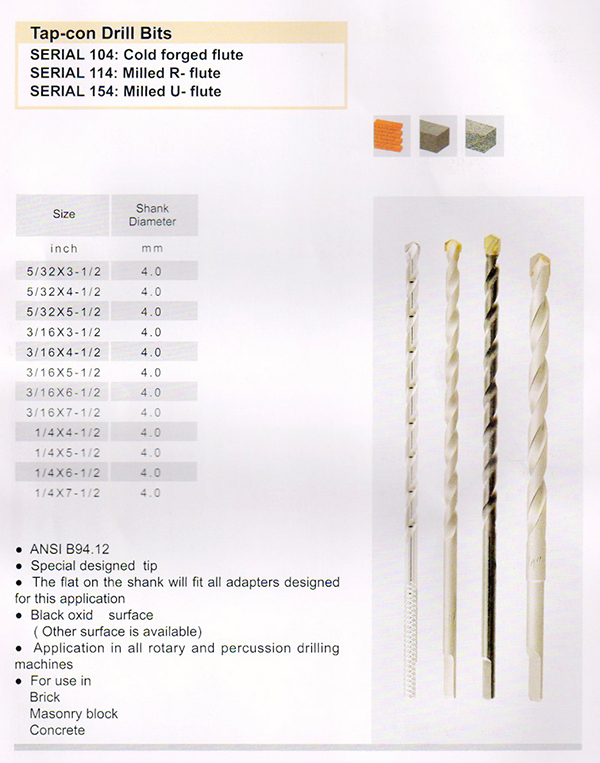 Tap-con Drill Bits 